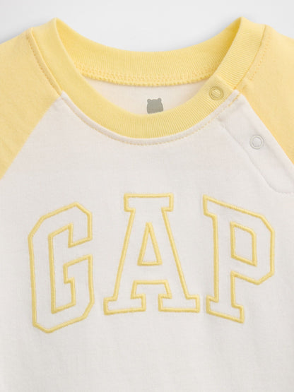 Baby Organic Cotton Gap Logo Raglan Bodysuit