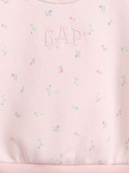 Baby VintageSoft Floral Logo Outfit Set