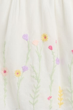 Baby Embroidered Floral Outfit Set