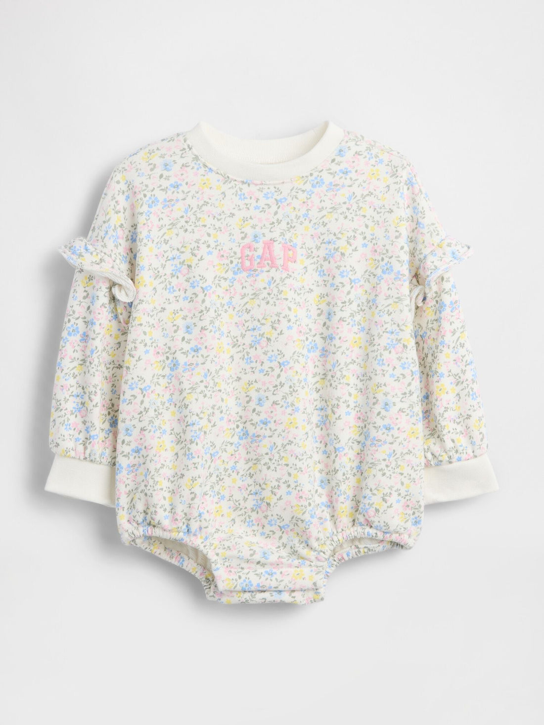 Baby VintageSoft Terry Bubble Bodysuit - FLORAL PRINT / 12-18M