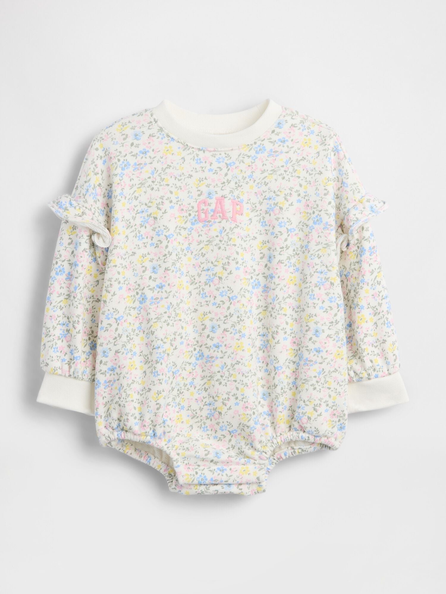 Baby VintageSoft Terry Bubble Bodysuit - FLORAL PRINT / 12-18M