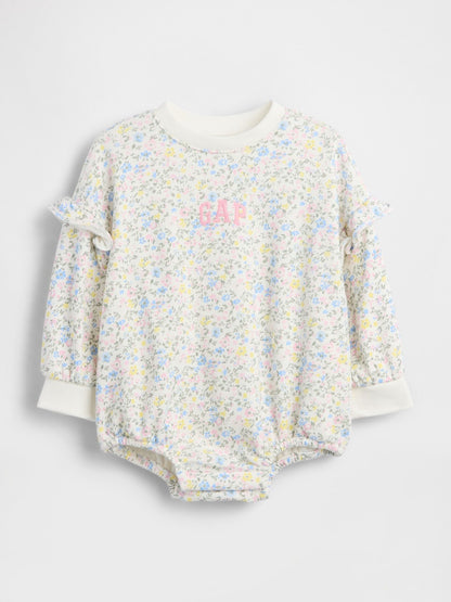 Baby VintageSoft Terry Bubble Bodysuit - FLORAL PRINT / 12-18M