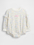 Baby VintageSoft Terry Bubble Bodysuit - FLORAL PRINT / 12-18M