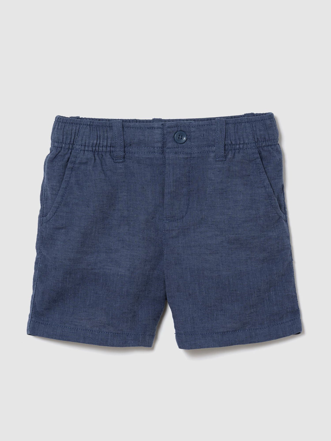 Baby &amp; Toddler Linen-Cotton Shorts - BAINBRIDGE BLUE / 12-18M