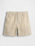 Baby & Toddler Linen-Cotton Shorts - ICONIC KHAKI / 12-18M