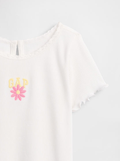 Baby &amp; Toddler Embroidered Logo Rib T-Shirt