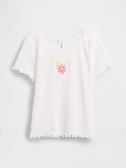 Baby &amp; Toddler Embroidered Logo Rib T-Shirt