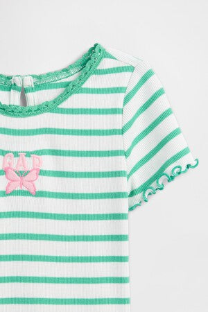 Baby &amp; Toddler Embroidered Logo Rib T-Shirt