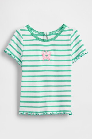 Baby &amp; Toddler Embroidered Logo Rib T-Shirt