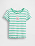 Baby & Toddler Embroidered Logo Rib T-Shirt - BRIGHT MEADOW / 12-18M