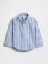 Baby & Toddler Gap Logo Oxford Big Shirt - SHIRTING BLUE / 12-18M