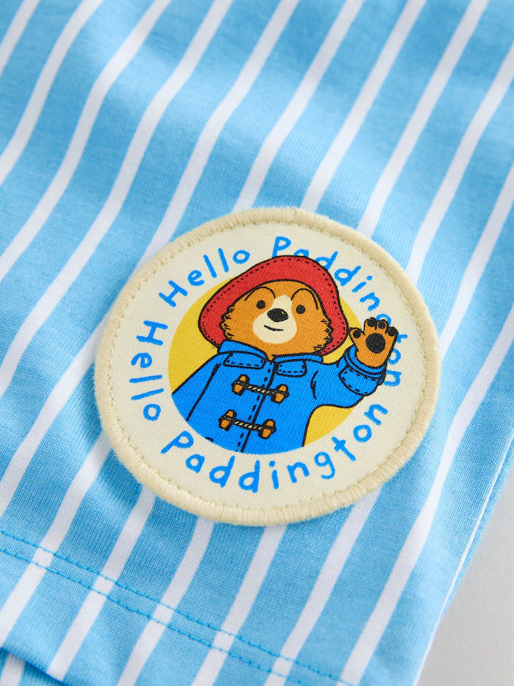 Blue/Yellow Single Paddington Short Pyjamas (9mths-8yrs)