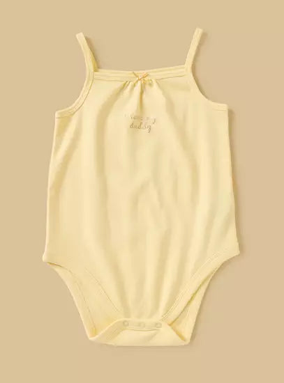 Pack of 3 - Printed Strappy Bodysuit