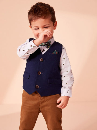 Ginger Tan Stretch Chino Trousers (3mths-7yrs) - Ginger Tan Stretch Chino / 12-18 Months (80-86cm)