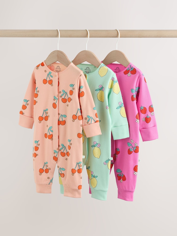 Bright Baby Sleepsuits 3 Pack (0mths-3yrs)