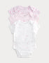 3 Pack Pure Cotton Printed Bodysuits (6&