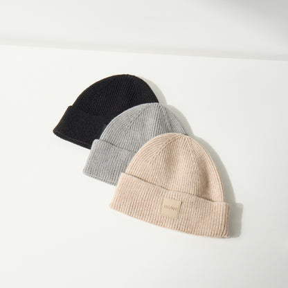 Pack of 3 - Logo Applique Beanie Cap - Multicolour