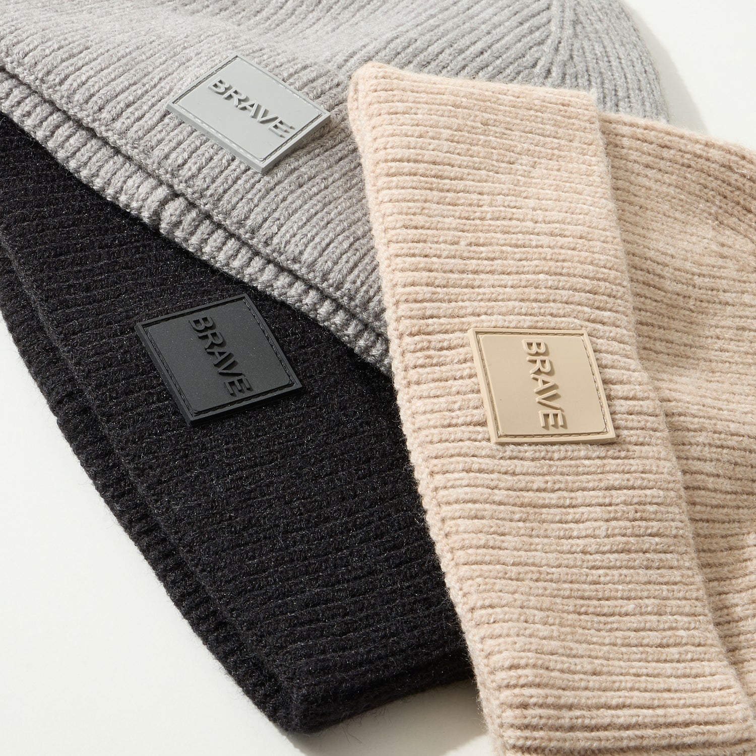 Pack of 3 - Logo Applique Beanie Cap