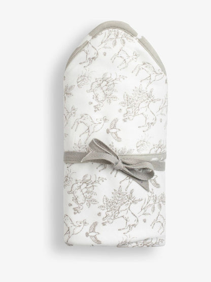 The Little Tailor White Welcome Little Baby 100% Cotton Gift Set 4 Piece