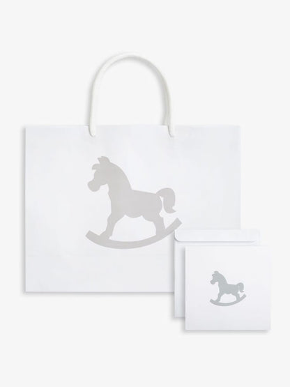 The Little Tailor White Welcome Little Baby 100% Cotton Gift Set 4 Piece