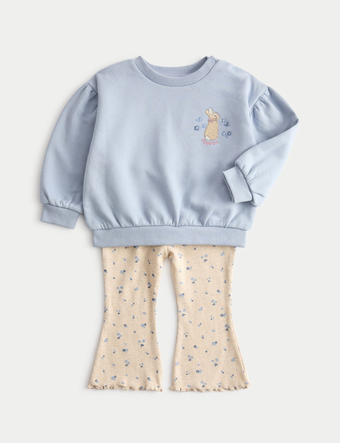 2pc Cotton Rich Peter Rabbit™ Outfit (0 Mths-3 Yrs) - BLUE MIX / 12-18 Months