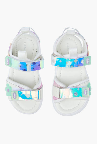 Flora Bella Girls Light-Up Hook and Loop Strap Sandals-undefined-image-1