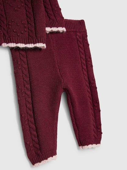 River Island Red Cape Cardigan &amp; Trousers Set