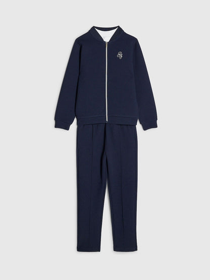 River Island Blue Bomber Jacket &amp; Joggers Set