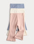 3 Pack Waffle Kickflare Leggings (0-3 Yrs) - PINK MIX / 0-3 Months