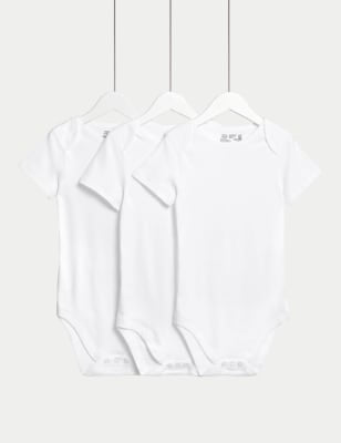 3 Pack Adaptive Bodysuits (3-16 Yrs) - WHITE / 13-14 Years