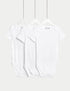 3 Pack Adaptive Bodysuits (3-16 Yrs) - WHITE / 13-14 Years