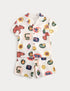 Pure Cotton Patterned Short Pyjamas (1-8 Yrs)
