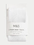 2 Pack Cotton Rich Ribbed Pelerine Tights (0-2 Yrs) - WHITE / 12-18 Months