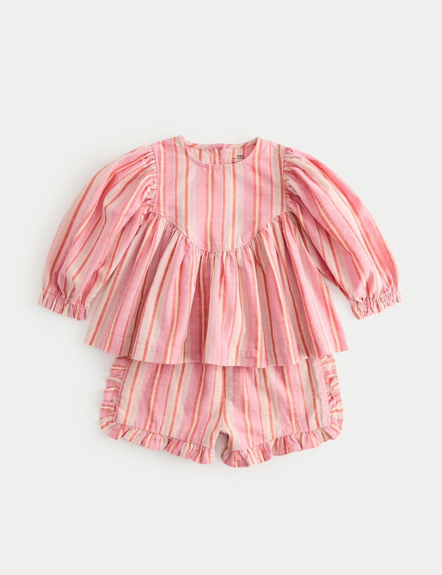 Pure Cotton Striped Top &amp; Bottom Outfit (0-5 Yrs)