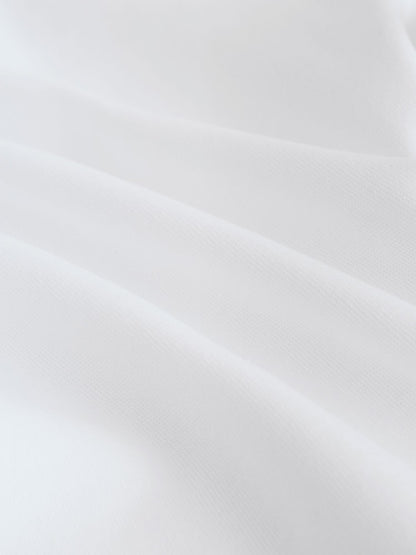 Image 48: White 5 Pack Baby Vest Bodysuits - Image 9 of 10
