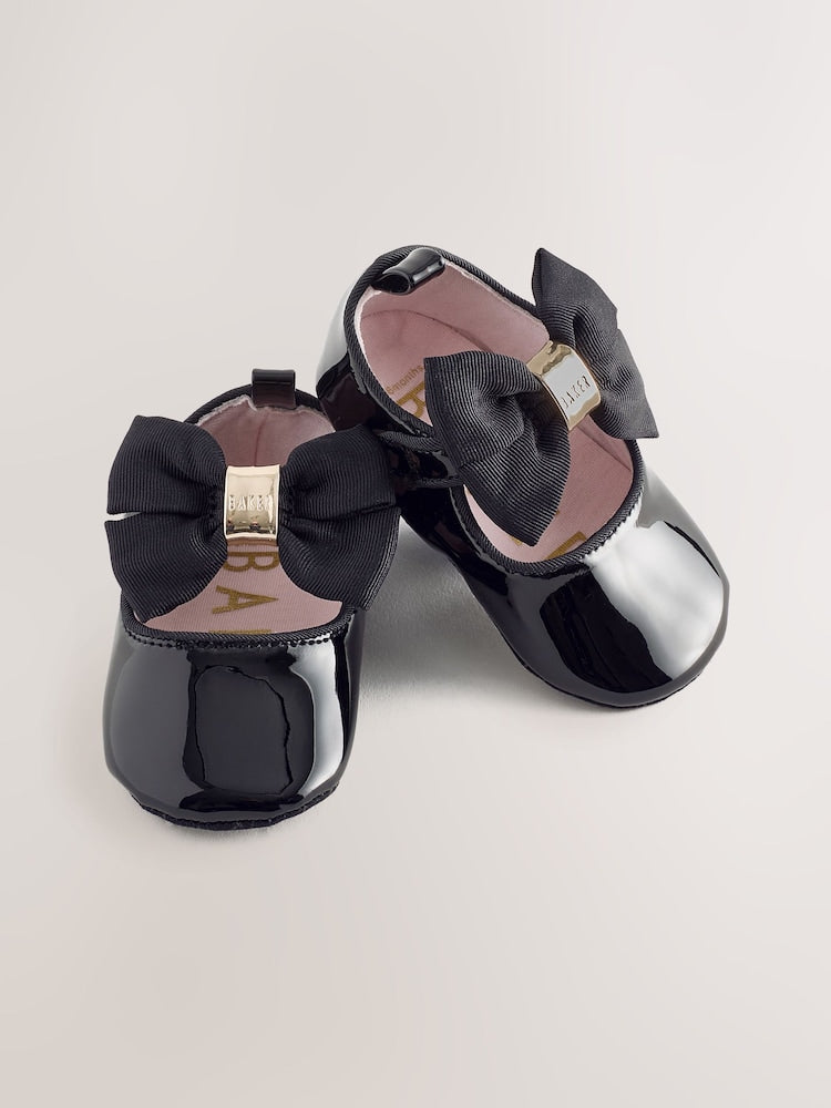 Baker by Ted Baker Baby Girls Padders Shoes With Bow - Up To 3 Months (50 - 62cm)