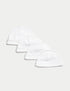 4 Pack Pure Cotton Hats (0-1 Yrs) - WHITE / 6-12 Months