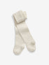 Ecru Cream Cotton Rich Textured Heart Tights - Size Up To 6 Months (50 - 68cm) - Ecru Cream