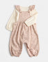 2 Piece Cotton Rich Ditsy Floral Dungarees (0-3 Yrs)