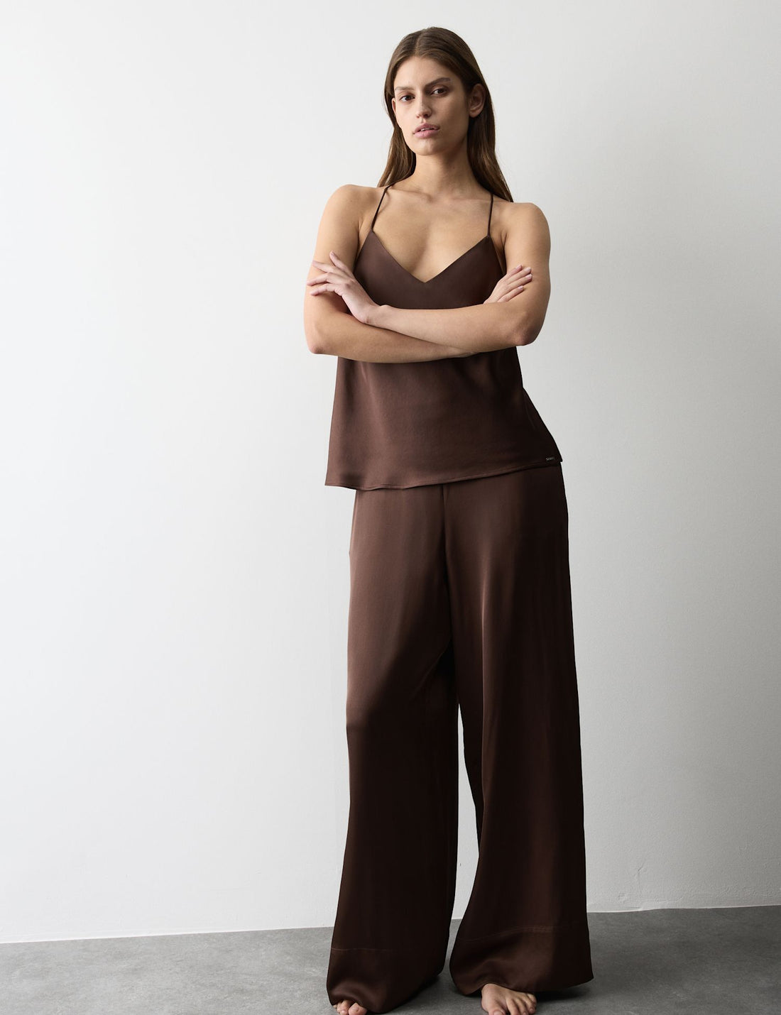 Satin Wide Leg Pyjama Pant