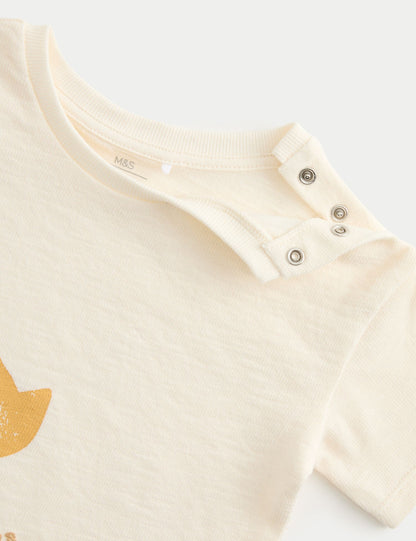 Graphic Tee &amp; Striped Trousers (0-5 Yrs)
