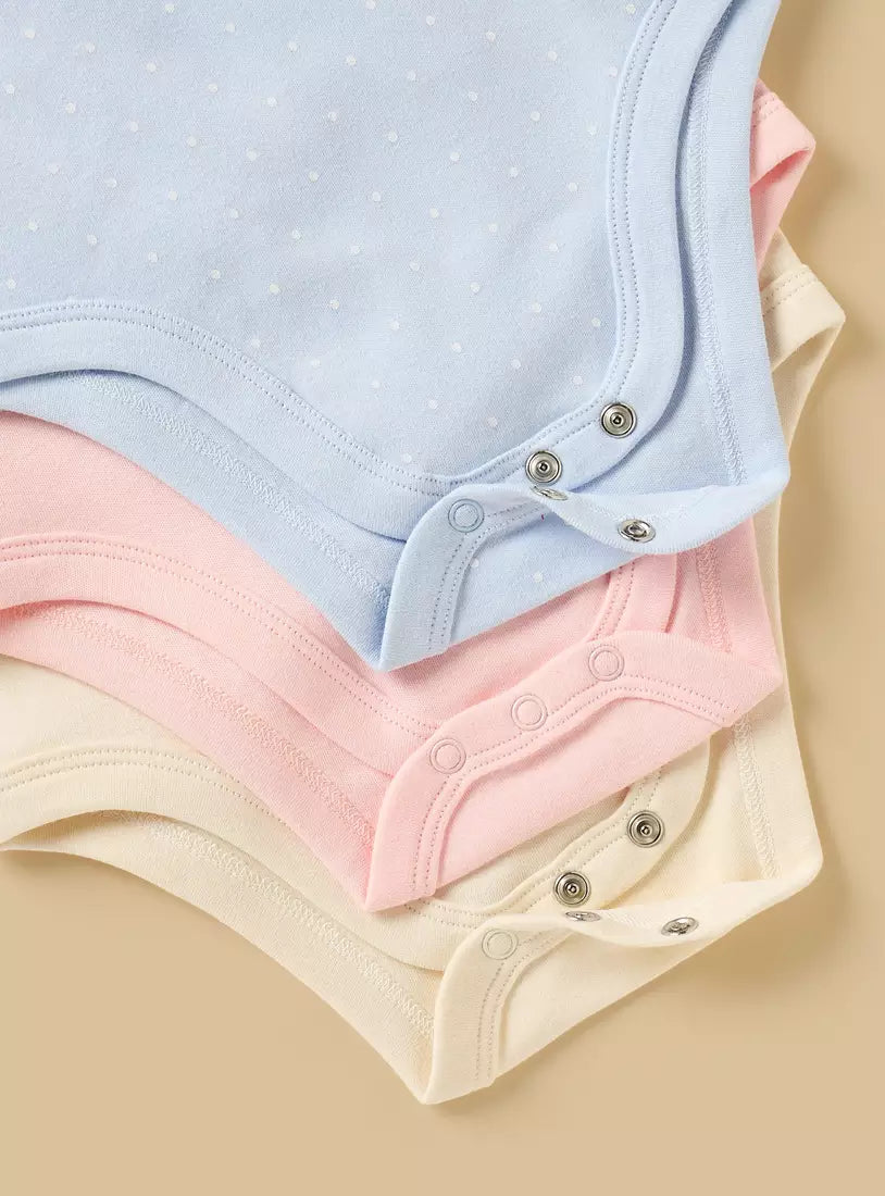 Pack of 3 - Winnie the Pooh Print Cotton Bodysuit