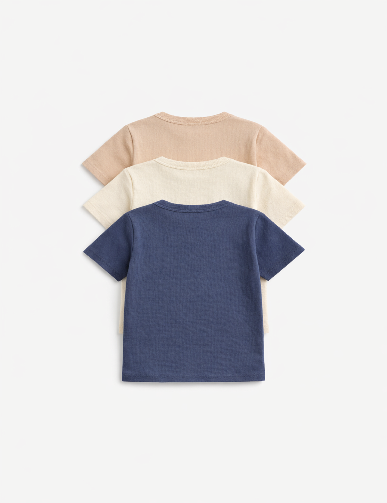 3 Pack Short Sleeve Henley Tops (0-5 Yrs)