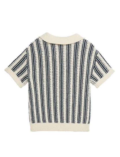 Cotton Rich Striped Knitted Top (2-10 Yrs)
