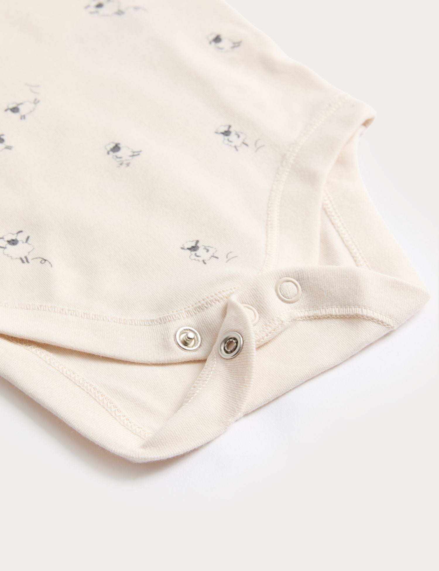 7 Pack Pure Cotton Sheep Bodysuits (5lbs-3 Yrs)