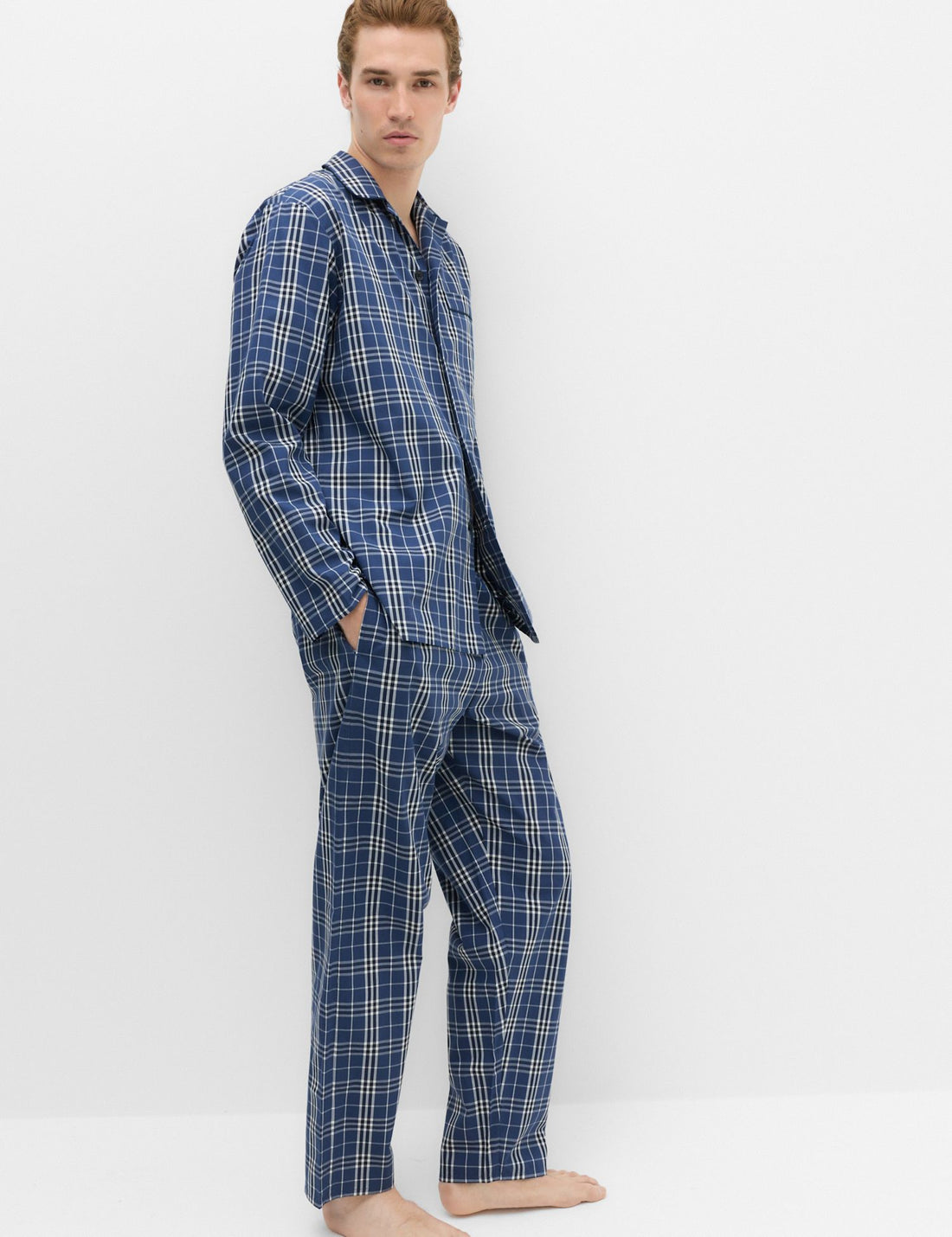 Pure Cotton Checked Pyjama Set