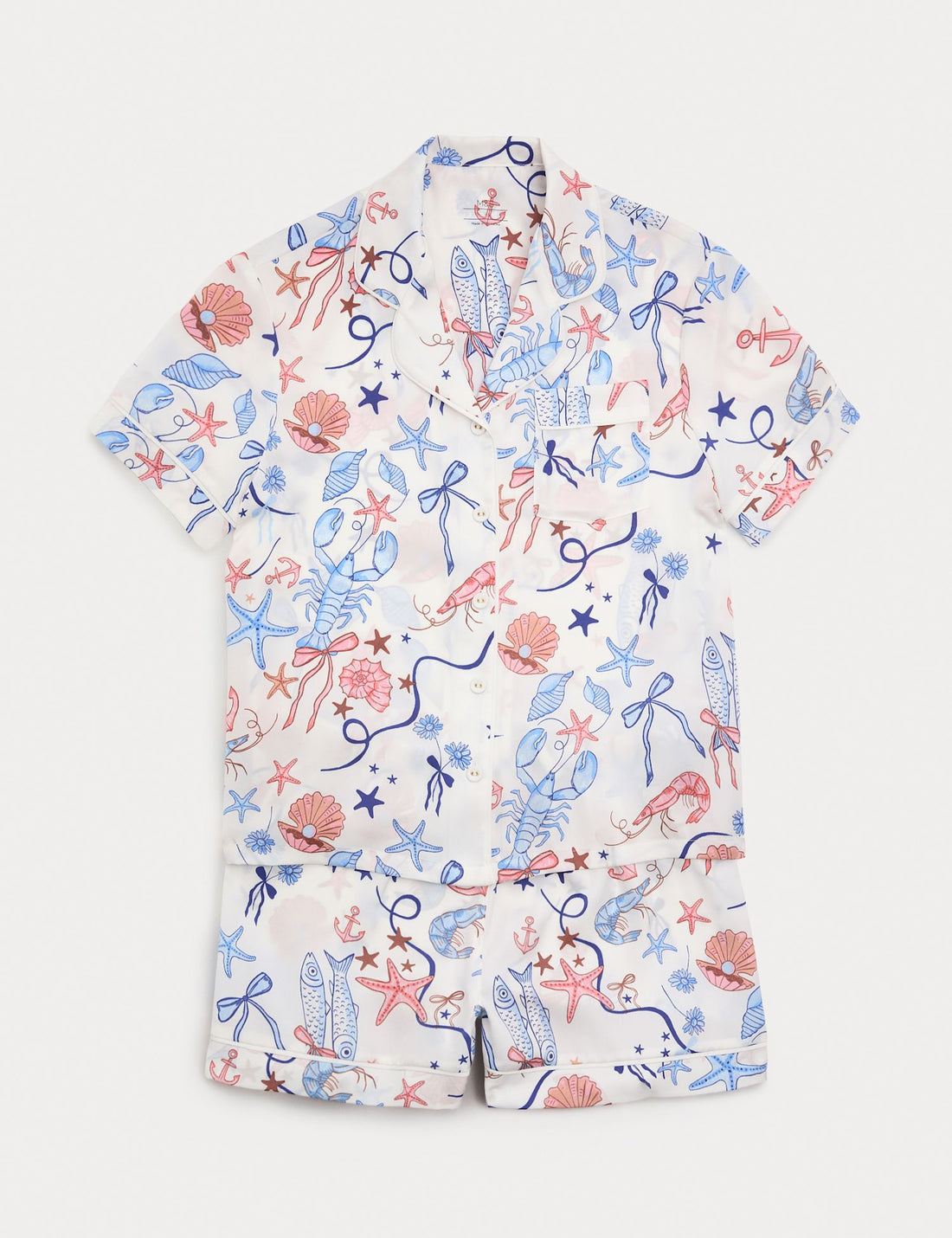 Satin Shell Short Pyjamas (6-16 Yrs)