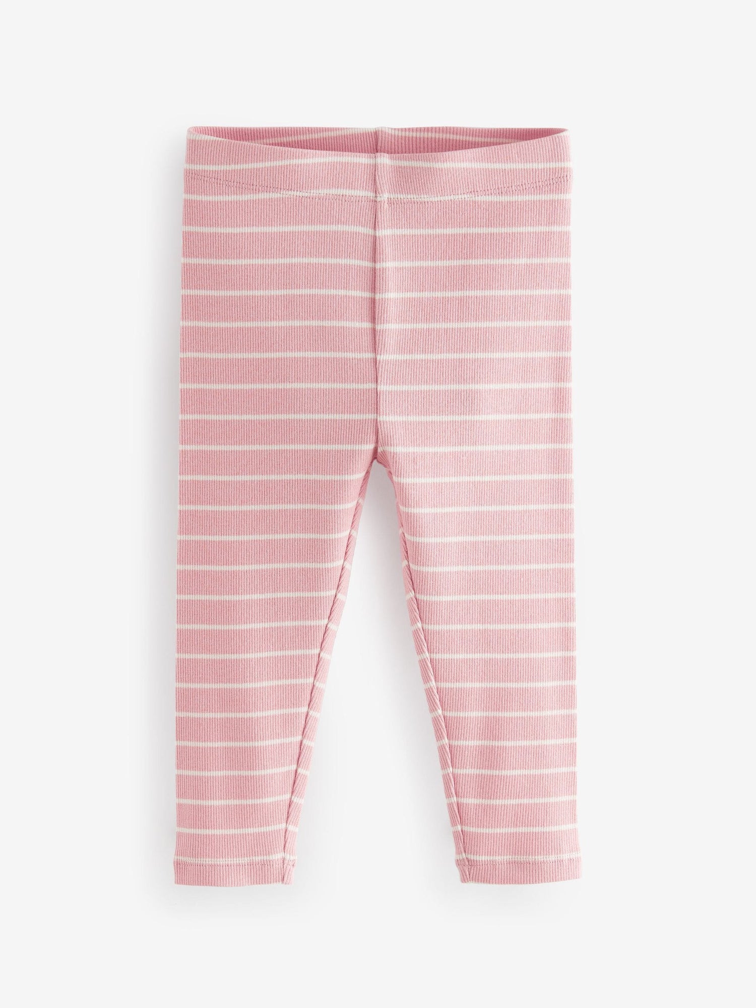 Pink Ribbed Leggings 5 Pack (3mths-7yrs) - Size 3-6 Months (62-68cm)
