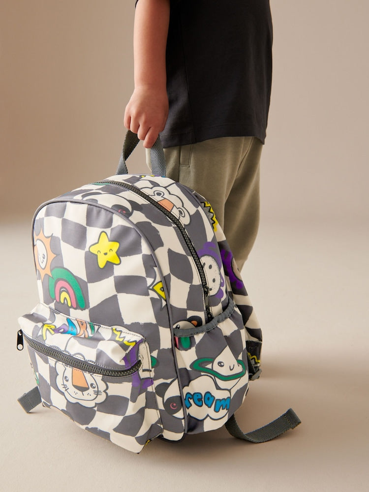 Check Fun Faces Backpack - Size One