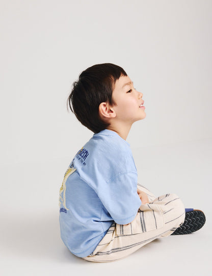 Pure Cotton Fish Graphic T-shirt (2-8 Yrs)